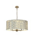 Banyan 5 Light Multi Arm Pendant With 60cm x 22cm Silver Leaf Shade Champagne Gold/Silver Leaf-1