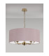 Banyan 5 Light Multi Arm Pendant With 60cm x 22cm Dual Faux Silk Fabric Shade Champagne Gold/Raw Cocoa-11