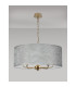 Banyan 5 Light Multi Arm Pendant With 60cm x 22cm Silver Leaf Shade Champagne Gold/Silver Leaf-11