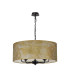 Banyan 5 Light Multi Arm Pendant With 60cm x 22cm Gold Leaf Shade Matt Black/Gold Leaf-4