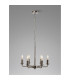 Banyan 44cm 6 Light Multi Arm Pendant/Semi Flush Without Shade 1.5m Chain E14 Polished Nickel-2