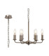 Banyan 44cm 6 Light Multi Arm Pendant/Semi Flush Without Shade 1.5m Chain E14 Satin Nickel-1