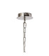 Banyan 44cm 6 Light Multi Arm Pendant/Semi Flush Without Shade 1.5m Chain E14 Polished Nickel-6