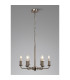 Banyan 44cm 6 Light Multi Arm Pendant/Semi Flush Without Shade 1.5m Chain E14 Satin Nickel-2