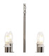 Banyan 44cm 6 Light Multi Arm Pendant/Semi Flush Without Shade 1.5m Chain E14 Polished Nickel-7
