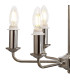 Banyan 44cm 6 Light Multi Arm Pendant/Semi Flush Without Shade 1.5m Chain E14 Polished Nickel-8
