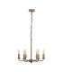 Banyan 44cm 6 Light Multi Arm Pendant/Semi Flush Without Shade 1.5m Chain E14 Antique Brass-5