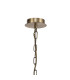 Banyan 44cm 6 Light Multi Arm Pendant/Semi Flush Without Shade 1.5m Chain E14 Antique Brass-6