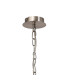 Banyan 44cm 6 Light Multi Arm Pendant/Semi Flush Without Shade 1.5m Chain E14 Satin Nickel-6