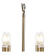 Banyan 44cm 6 Light Multi Arm Pendant/Semi Flush Without Shade 1.5m Chain E14 Antique Brass-7