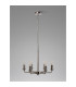 Banyan 44cm 6 Light Multi Arm Pendant/Semi Flush Without Shade 1.5m Chain E14 Polished Nickel-10