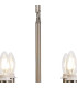 Banyan 44cm 6 Light Multi Arm Pendant/Semi Flush Without Shade 1.5m Chain E14 Satin Nickel-7