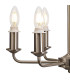 Banyan 44cm 6 Light Multi Arm Pendant/Semi Flush Without Shade 1.5m Chain E14 Satin Nickel-8