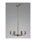 Banyan 44cm 6 Light Multi Arm Pendant/Semi Flush Without Shade 1.5m Chain E14 Satin Nickel-10