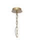 Banyan 44cm 6 Light Multi Arm Pendant/Semi Flush Without Shade 1.5m Chain E14 Champagne Gold-7