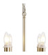 Banyan 44cm 6 Light Multi Arm Pendant/Semi Flush Without Shade 1.5m Chain E14 Champagne Gold-8