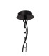 Banyan 44cm 6 Light Multi Arm Pendant/Semi Flush Without Shade 1.5m Chain E14 Matt Black-6