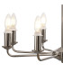 Banyan 59cm 8 Light Multi Arm Pendant/Semi Flush Without Shade 1.5m Chain E14 Polished Nickel-8
