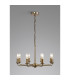 Banyan 59cm 8 Light Multi Arm Pendant/Semi Flush Without Shade 1.5m Chain E14 Antique Brass-2