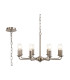 Banyan 59cm 8 Light Multi Arm Pendant/Semi Flush Without Shade 1.5m Chain E14 Satin Nickel-1