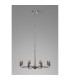 Banyan 59cm 8 Light Multi Arm Pendant/Semi Flush Without Shade 1.5m Chain E14 Polished Nickel-10