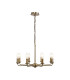Banyan 59cm 8 Light Multi Arm Pendant/Semi Flush Without Shade 1.5m Chain E14 Antique Brass-4