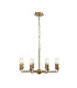 Banyan 59cm 8 Light Multi Arm Pendant/Semi Flush Without Shade 1.5m Chain E14 Champagne Gold-1