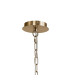 Banyan 59cm 8 Light Multi Arm Pendant/Semi Flush Without Shade 1.5m Chain E14 Champagne Gold-4
