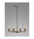 Banyan 59cm 8 Light Multi Arm Pendant/Semi Flush Without Shade 1.5m Chain E14 Antique Brass-10