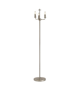 Banyan 3 Light Switched Floor Lamp Without Shade E14 Polished Nickel-1