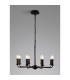 Banyan 70cm 8 Light Multi Arm Pendant/Semi Flush Without Shade 1.5m Chain E14 Matt Black-2