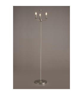 Banyan 3 Light Switched Floor Lamp Without Shade E14 Polished Nickel-2