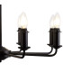 Banyan 70cm 8 Light Multi Arm Pendant/Semi Flush Without Shade 1.5m Chain E14 Matt Black-9