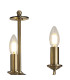 Banyan 3 Light Switched Floor Lamp Without Shade E14 Antique Brass-7