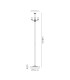 Banyan 3 Light Switched Floor Lamp Without Shade E14 Satin Nickel-3