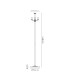 Banyan 3 Light Switched Floor Lamp Without Shade E14 Matt Black-3