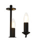 Banyan 3 Light Switched Floor Lamp Without Shade E14 Matt Black-7