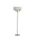 Banyan 3 Light Switched Floor Lamp With 45cm x 15cm Faux Silk Fabric Shade Polished Nickel/White-4