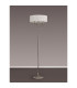 Banyan 3 Light Switched Floor Lamp With 45cm x 15cm Faux Silk Fabric Shade Polished Nickel/White-11