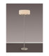 Banyan 3 Light Switched Floor Lamp With 45cm x 15cm Dual Faux Silk Shade Nude Beige/Moonlight Polished Nickel-2
