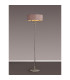 Banyan 3 Light Switched Floor Lamp With 45cm x 15cm Dual Faux Silk Shade Taupe/Halo Gold Polished Nickel-2