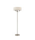 Banyan 3 Light Switched Floor Lamp With 45cm x 15cm Faux Silk Shade Polished Nickel/Ivory Pearl-4