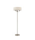 Banyan 3 Light Switched Floor Lamp With 45cm x 15cm Dual Faux Silk Shade Nude Beige/Moonlight Polished Nickel-4