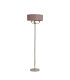 Banyan 3 Light Switched Floor Lamp With 45cm x 15cm Dual Faux Silk Shade Taupe/Halo Gold Polished Nickel-4