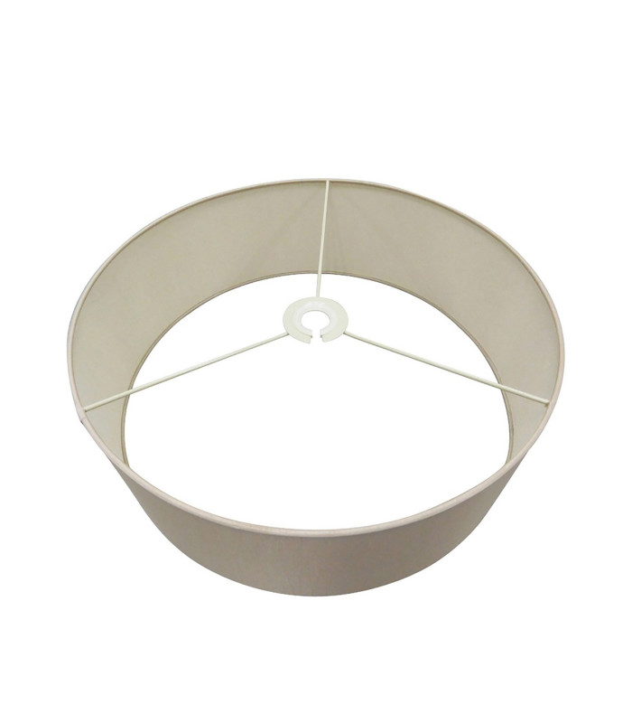Banyan 3 Light Switched Floor Lamp With 45cm x 15cm Dual Faux Silk Shade Nude Beige/Moonlight Polished Nickel-8