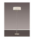 Banyan 3 Light Switched Floor Lamp With 45cm x 15cm Faux Silk Shade Polished Nickel/Ivory Pearl-11