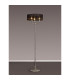 Banyan 3 Light Switched Floor Lamp With 45cm x 15cm Black Organza Shade Polished Nickel/Black-2