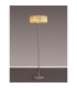 Banyan 3 Light Switched Floor Lamp With 45cm x 15cm Soft Bronze Organza Shade Polished Nickel/Soft Bronze-2