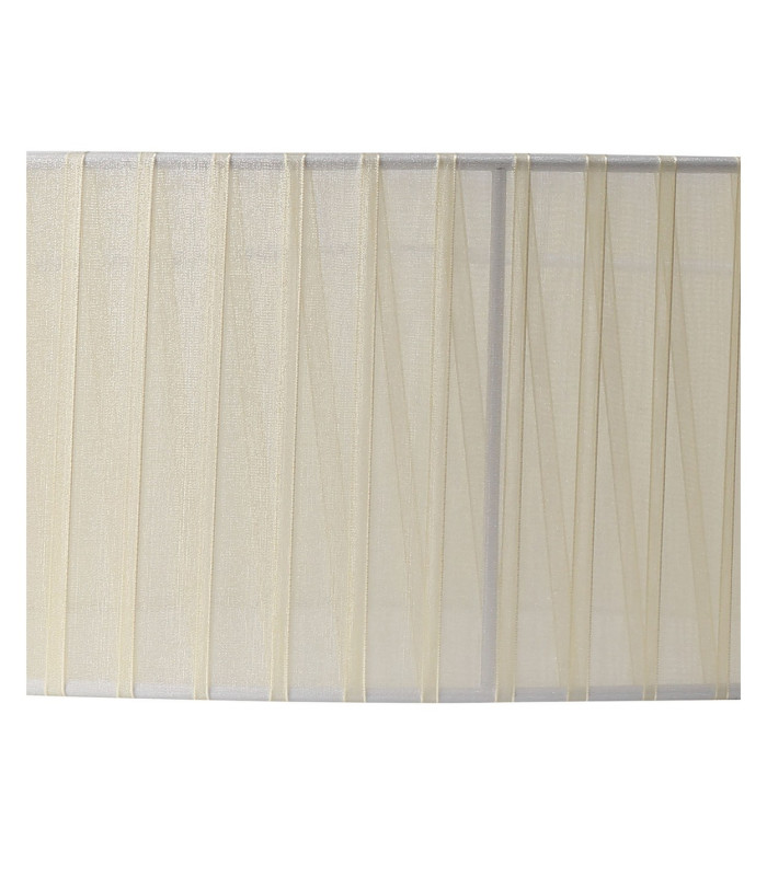 Banyan 3 Light Switched Floor Lamp With 45cm x 15cm Cream Organza Shade Polished Nickel/Cream-8