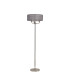 Banyan 3 Light Switched Floor Lamp With 45cm x 15cm Grey Organza Shade Polished Nickel/Grey-4